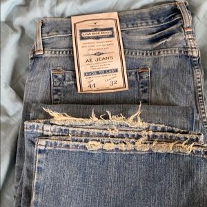 American Eagle low rise boot cut jeans